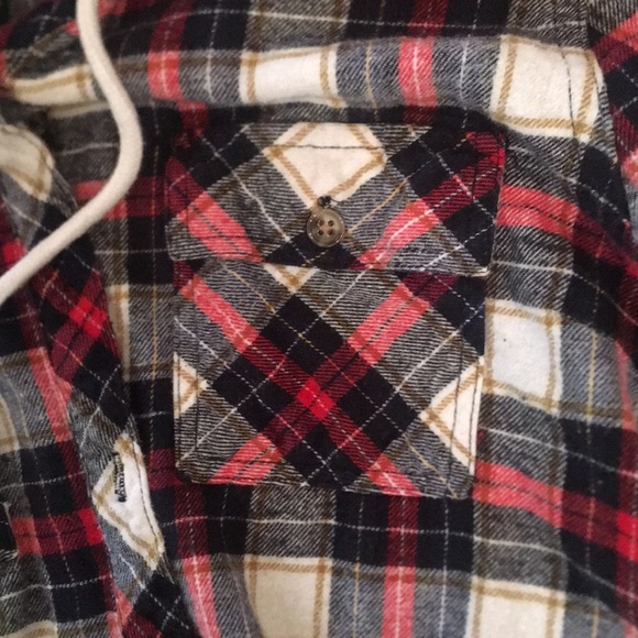 Hooded button up flannel - Picture 3 of 5